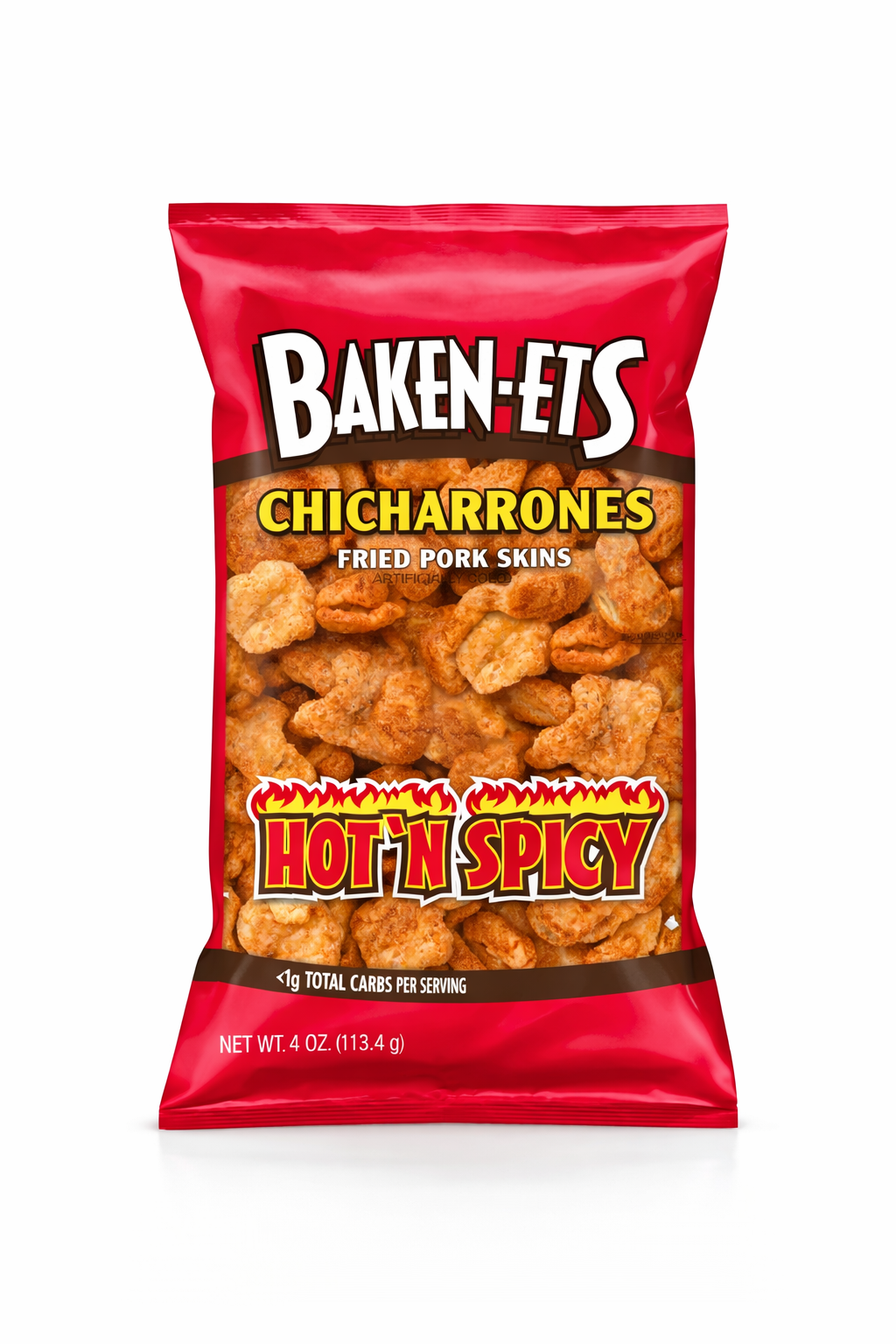 Baken-Ets Chicharrones Hot N Spicy 4oz